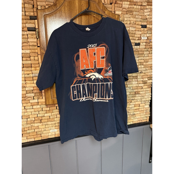 Alstyle Other - Vintage Blue Denver Broncos 2013 AFC Champions NFL Football T-Shirt